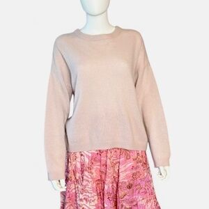 360Cashmere Pale Lavender Open-Back Sweater Women’s Size L